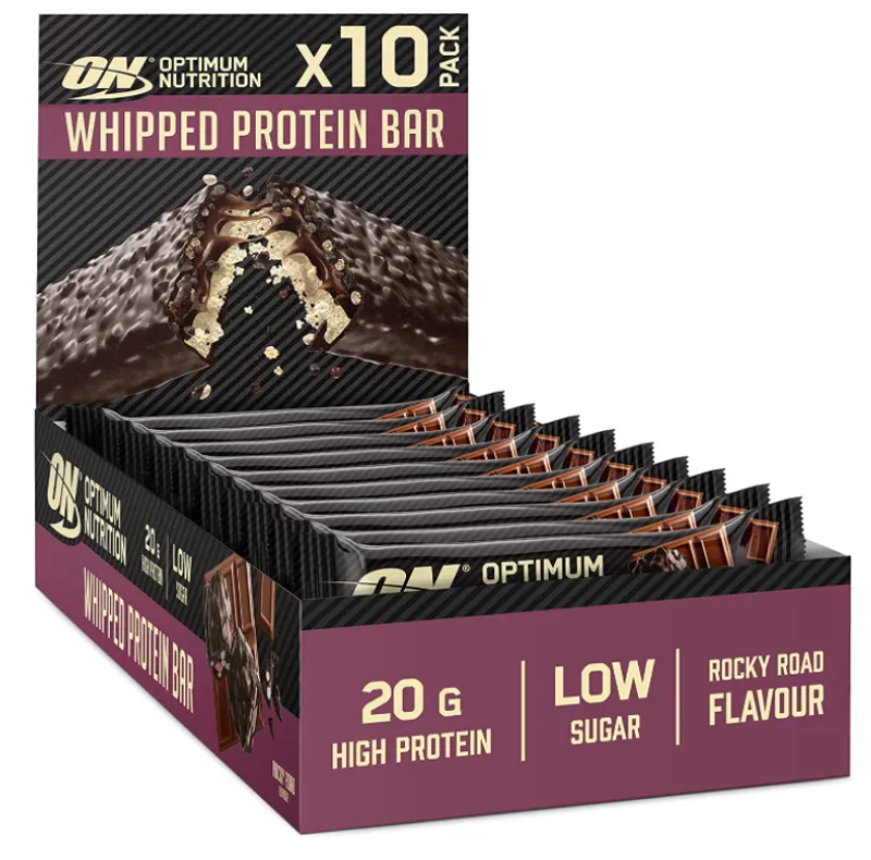 Optimum Nutrition Whipped Protein Bar Box - Rocky Road